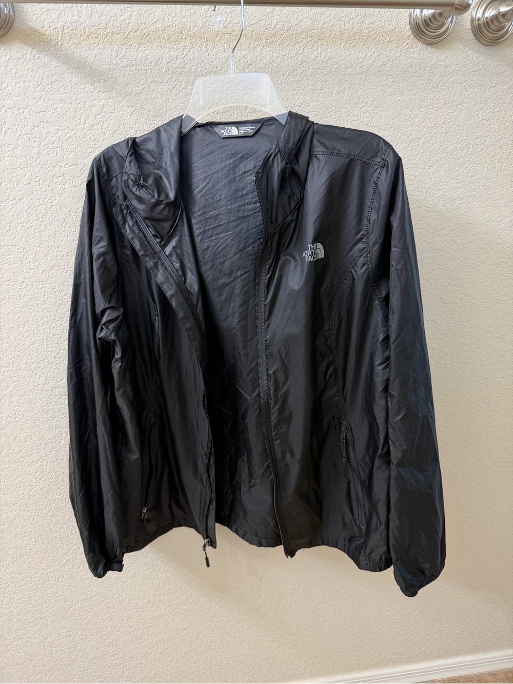 The North Face Black Hooded Lightweight Windbreaker
